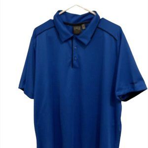 Stormtech Performance Mens Polo Shirt Sz 2XL Short Sleeves Blue